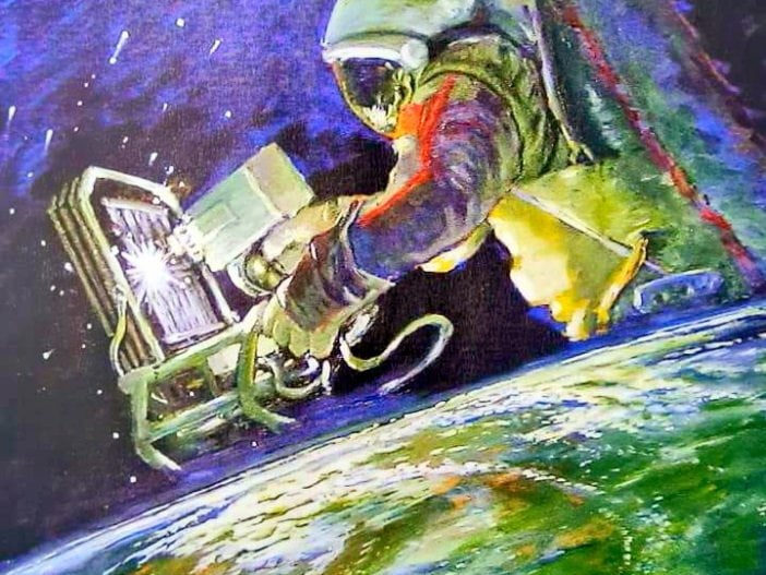 Preview Dzhanibekov: um shuttle bombardeando a URSS foi desenhado com giz no quadro negro da NASA