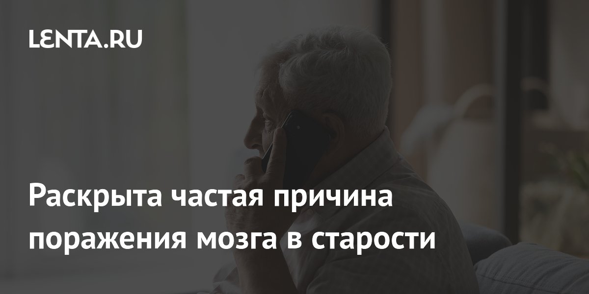Preview Раскрыта частая причина поражения мозга в старости
