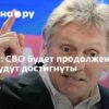 Песков: Экономика России способна полностью обеспечить нужды СВО