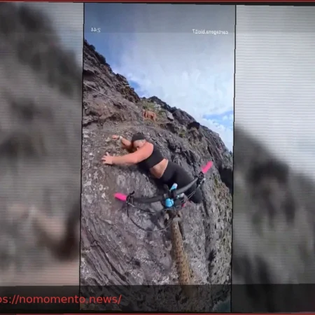 Ciclista Cecilia Sopeña Quase Despenca de Penhasco e Grava Momento Chocante