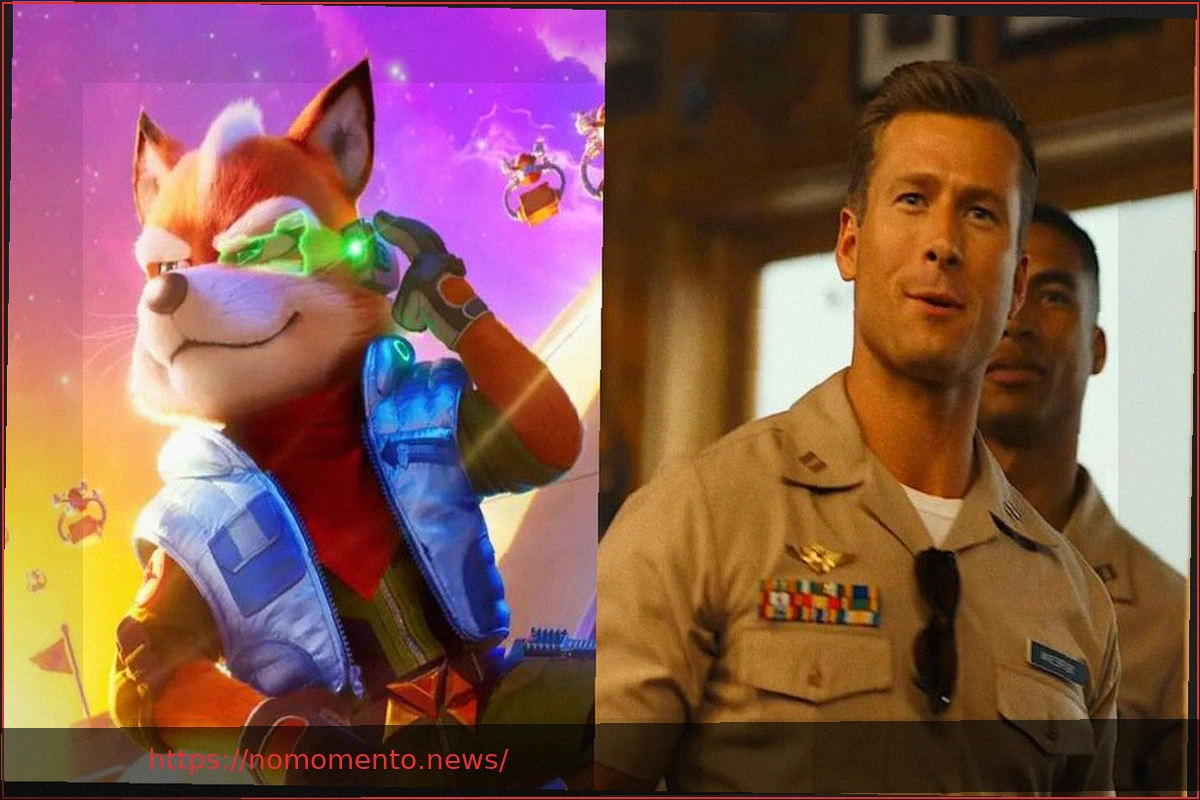 Preview De Top Gun a Star Fox: Glen Powell interpretará Fox McCloud em ‘Super Mario Galaxy: O Filme’
