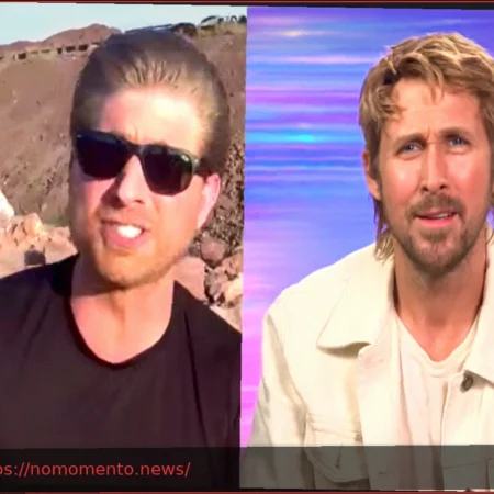 Jornalista americano em apuros entrevista Ryan Gosling em meio ao deserto